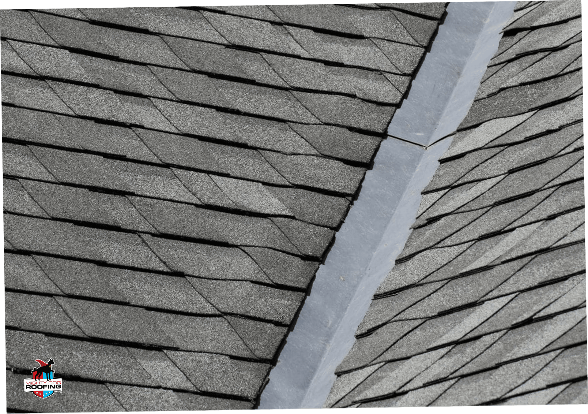 Roof valleys on residential home